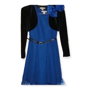 Girls Dress w Sweater & Hair Bow 12